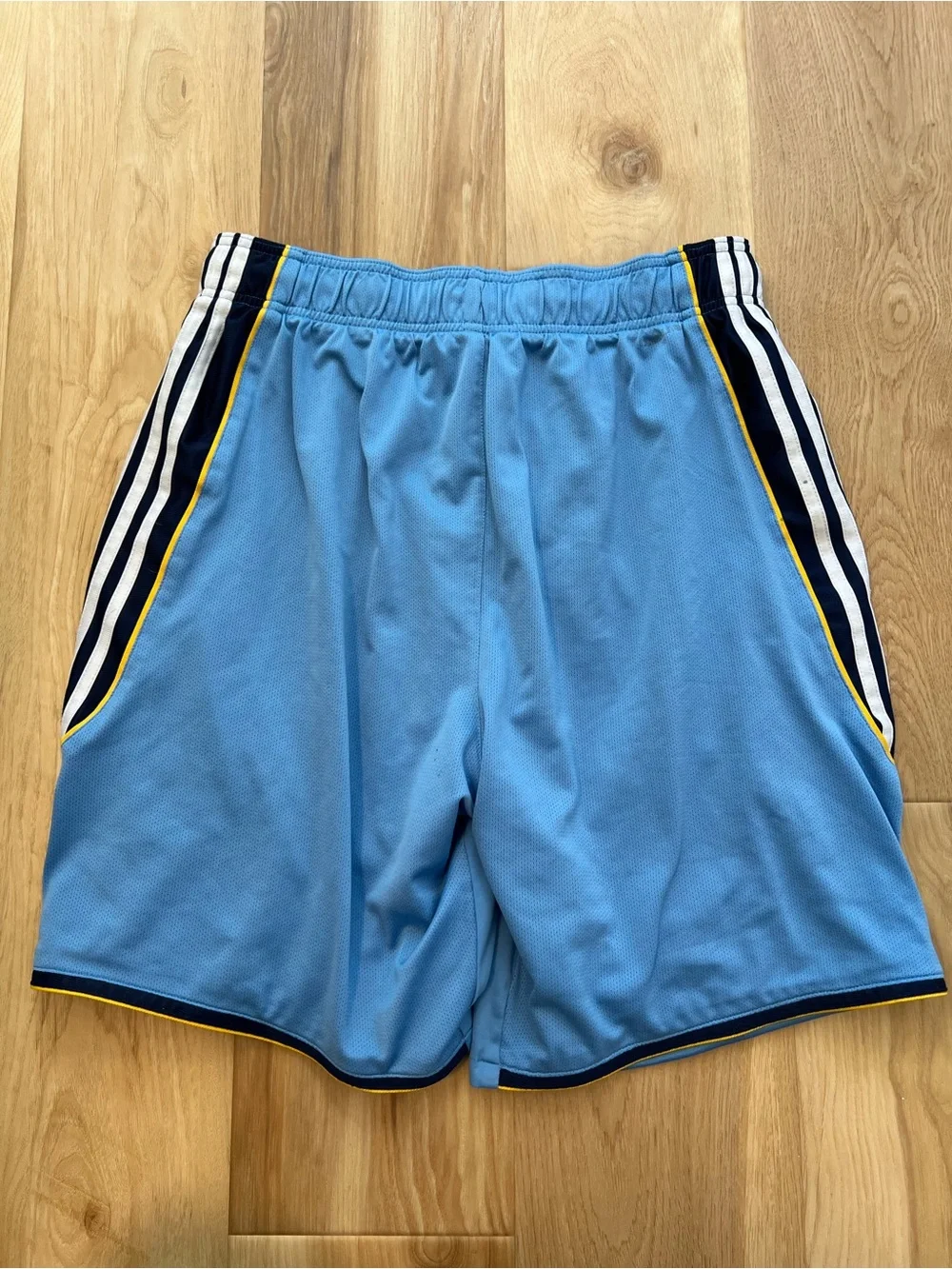 adidas Blue Basketball Shorts Denver Nuggets Large